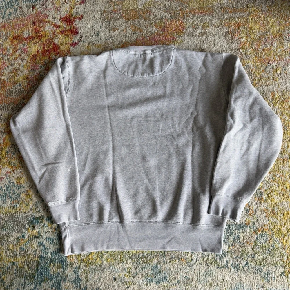 Vintage Polo Ralph Lauren Distressed Crewneck Sweatshirt Gray Size M